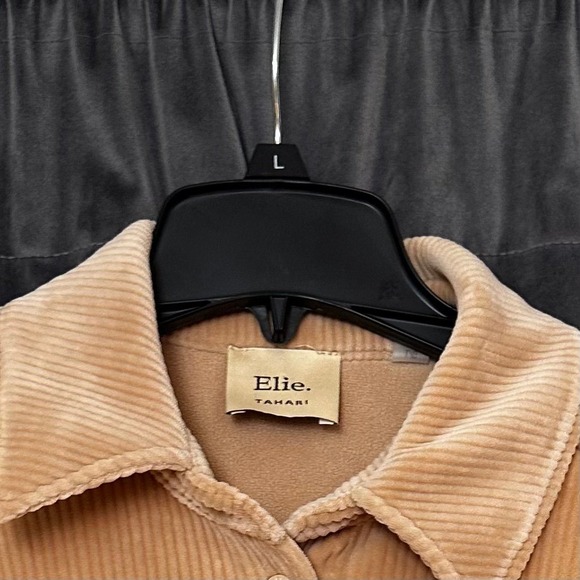 Tahari Cropped Corduroy Fleece Lined Jacket Sz large buttery soft - Picture 3 of 7